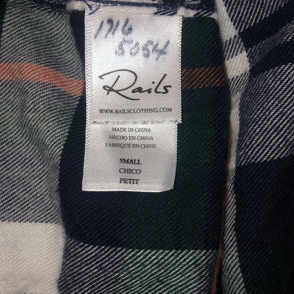 Rails Long Sleeve Button Up Dress Size Small - Picture 5 of 7